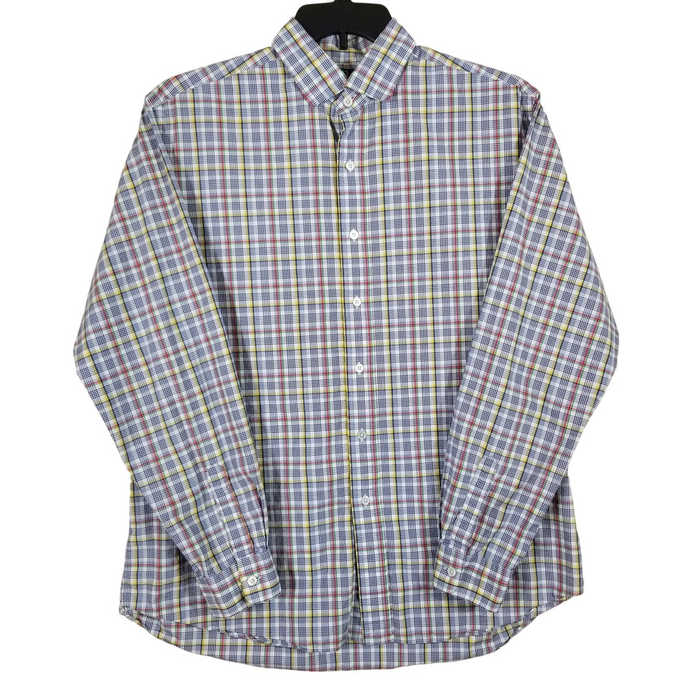 Polo Ralph Lauren‎ Westerton Shirt Mens Large Multi Color Plaid Fine 2-Ply 100s